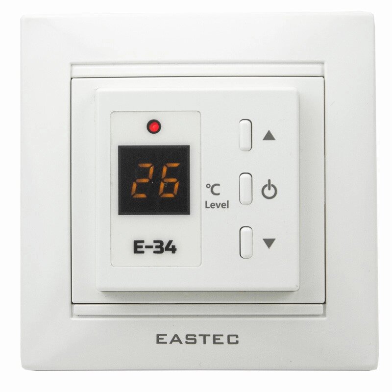 Терморегулятор Eastec E-34 встраиваемый от компании Тепларм - Теплый пол, Греющий кабель, Системы обогрева - фото 1