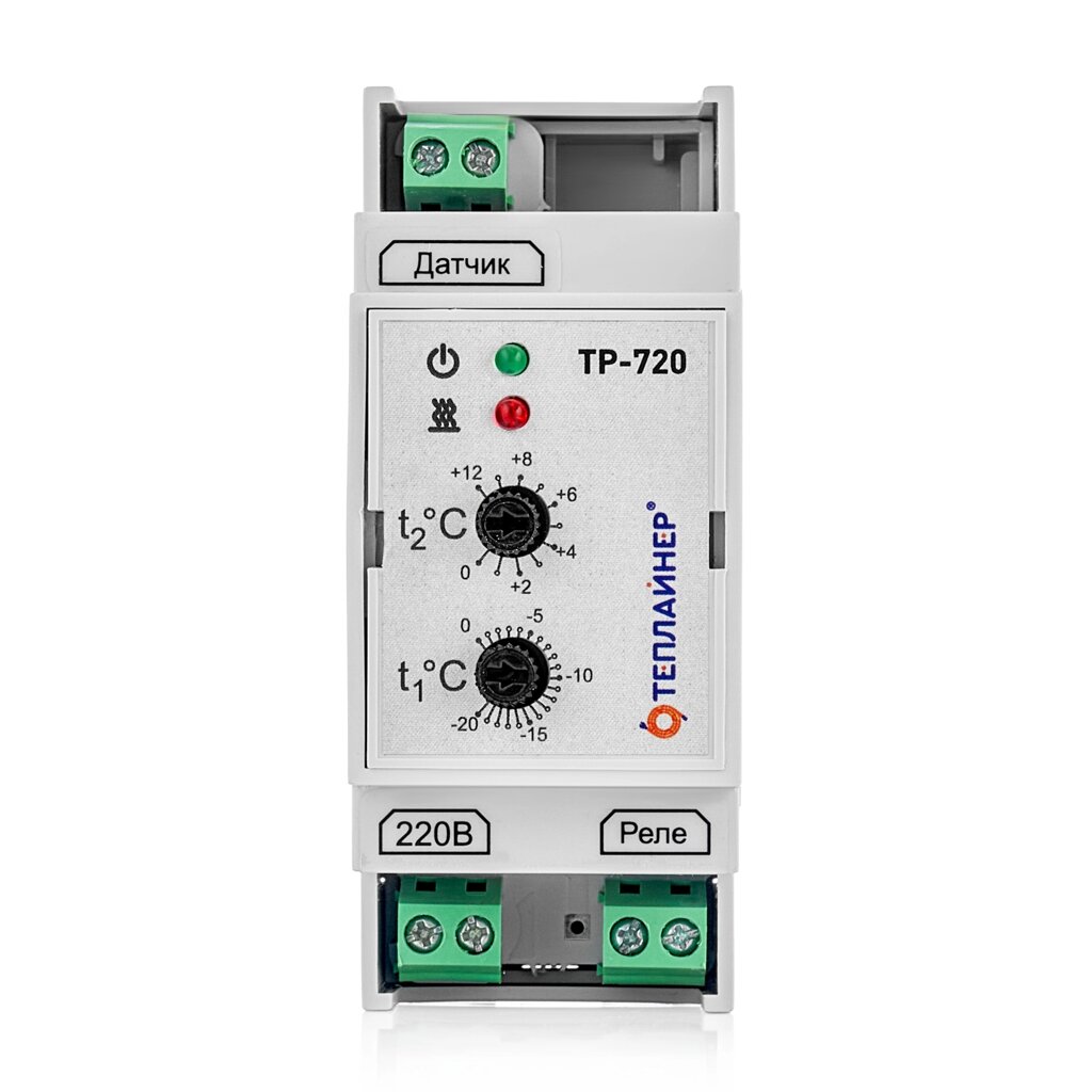 Терморегулятор Теплайнер ТР-720 двухдиапазонный, для систем антиобледенения от компании Тепларм - Теплый пол, Греющий кабель, Системы обогрева - фото 1