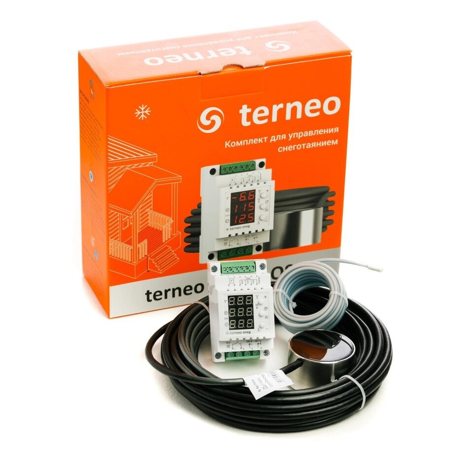 Терморегулятор Terneo Sneg с датчиками осадков OSA и температуры R10 - комплект от компании Тепларм - Теплый пол, Греющий кабель, Системы обогрева - фото 1