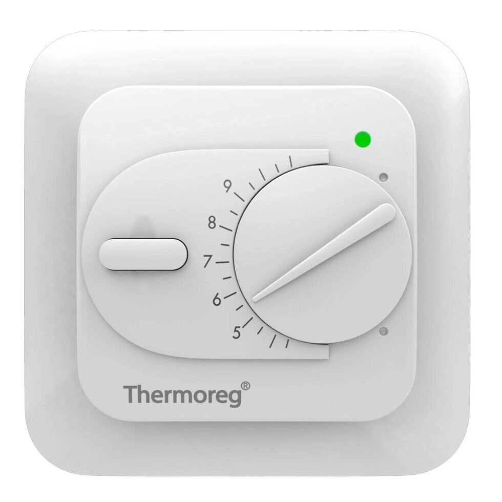 Терморегулятор Thermoreg TI-200 White Белый механический от компании Тепларм - Теплый пол, Греющий кабель, Системы обогрева - фото 1