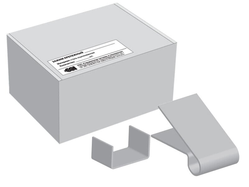 Зажим крепежный БРН.1-25 Ц (упак. 50шт.) от компании Тепларм - Теплый пол, Греющий кабель, Системы обогрева - фото 1