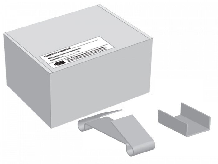 Зажим крепежный БРН.2-100 Ц (упак. 30шт.) от компании Тепларм - Теплый пол, Греющий кабель, Системы обогрева - фото 1