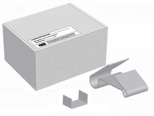 Зажим крепежный БРН/Т.1-25 Ц (50шт) для резистивного греющего кабеля от компании Тепларм - Теплый пол, Греющий кабель, Системы обогрева - фото 1