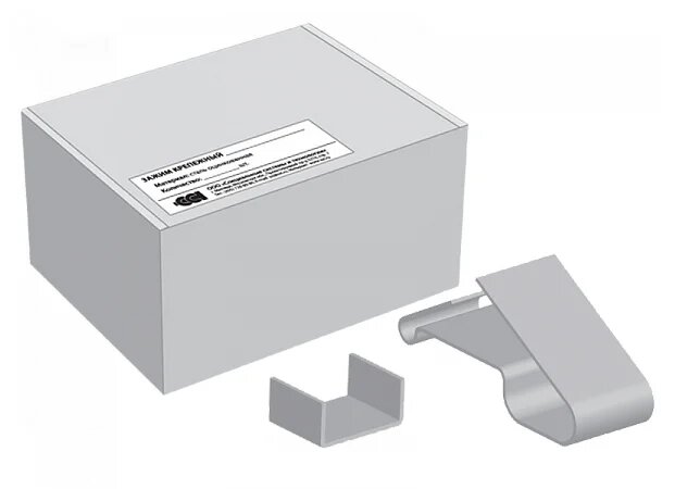 Зажим крепежный СР/Т. 1-25 Ц для саморегулирующегося греющего кабеля (упак. 50шт.) от компании Тепларм - Теплый пол, Греющий кабель, Системы обогрева - фото 1