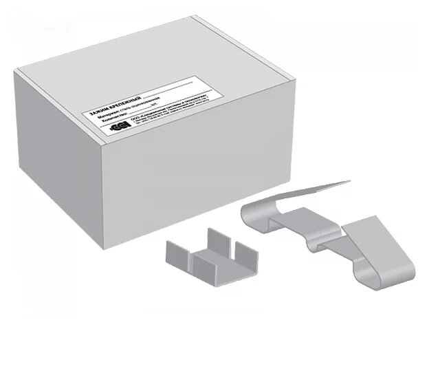 Зажим крепежный СР/Т. 2-50 Ц для саморегулирующегося греющего кабеля (упак. 50шт.) от компании Тепларм - Теплый пол, Греющий кабель, Системы обогрева - фото 1