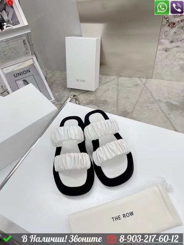 Босоножки the Row кожаные белые от компании Интернет Магазин брендовых сумок и обуви - фото 1
