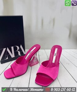 Босоножки Zara тканевые Зеленый