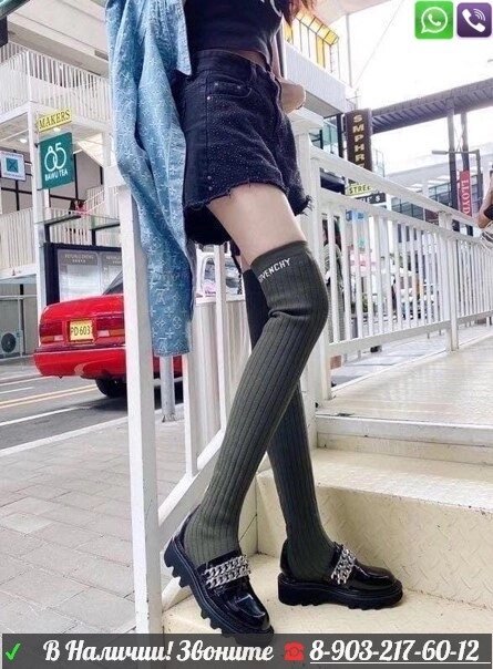 Ботфорты Givenchy Хаки от компании Интернет Магазин брендовых сумок и обуви - фото 1
