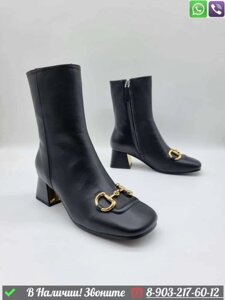 Ботильоны Gucci Baby кожаные Черный