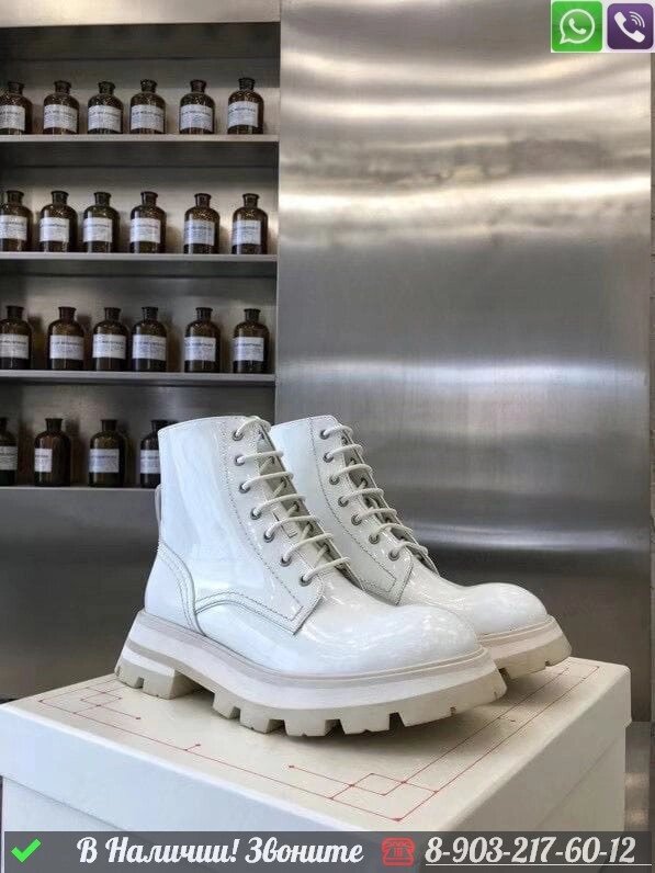 Ботинки Alexander McQueen кожаные от компании Интернет Магазин брендовых сумок и обуви - фото 1