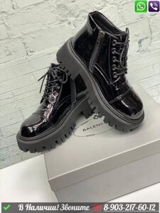 Ботинки Balenciaga лаковые Бежевый