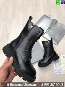 Ботинки Balenciaga высокие черные