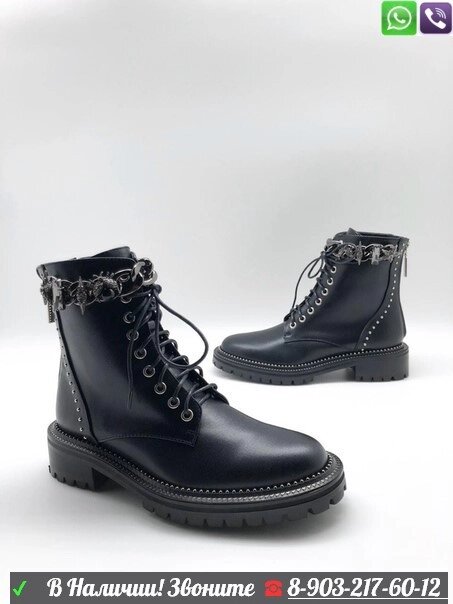 Ботинки Givenchy черные от компании Интернет Магазин брендовых сумок и обуви - фото 1