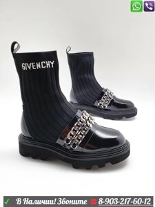 Ботинки Givenchy тканевые с цепью