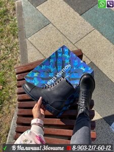 Ботинки Louis Vuitton Wonderland на шнуровке черные