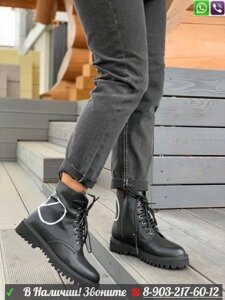 Ботинки Valentino Vlogo Валентино черные