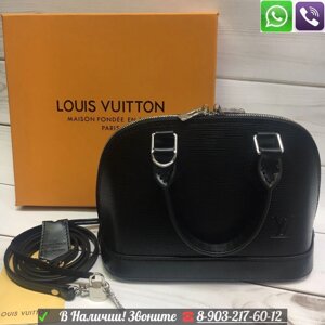 Черная Сумка Louis Vuitton Alma