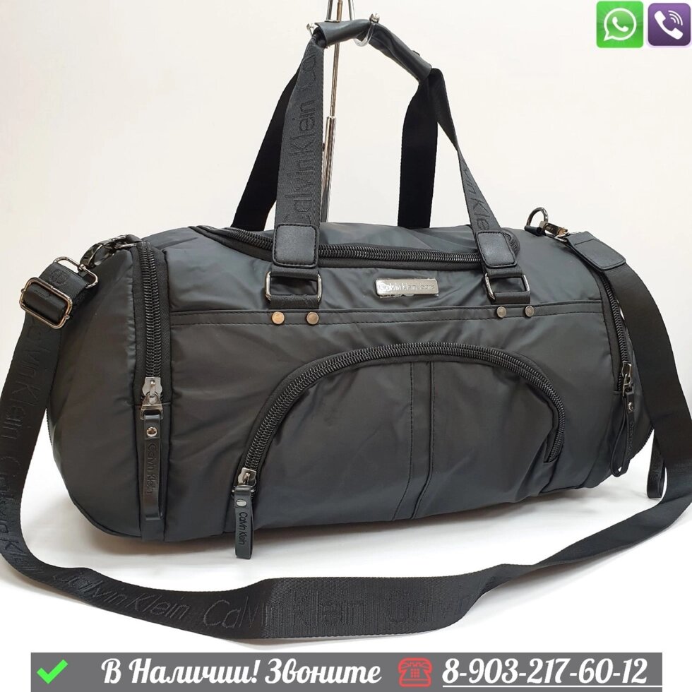 Дорожная сумка Calvin Klein черная от компании Интернет Магазин брендовых сумок и обуви - фото 1