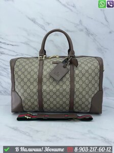 Дорожная сумка Gucci с логотипом Черный