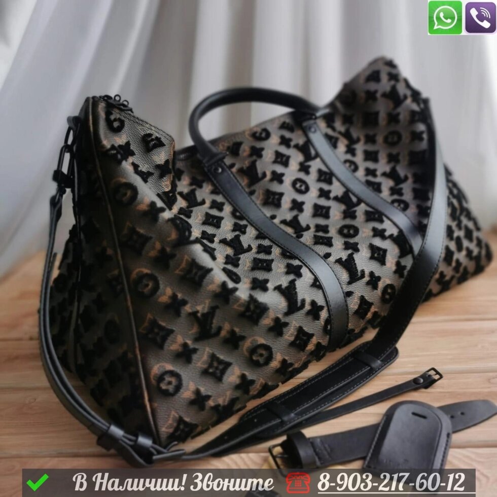 Дорожная сумка Louis Vuitton Keepall 50 коричневая от компании Интернет Магазин брендовых сумок и обуви - фото 1