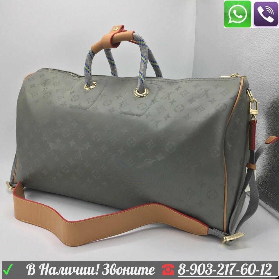 Дорожная сумка Louis Vuitton Keepall Titanium от компании Интернет Магазин брендовых сумок и обуви - фото 1