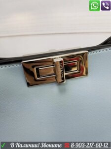 Голубая Сумка Fendi Peekaboo Фенди