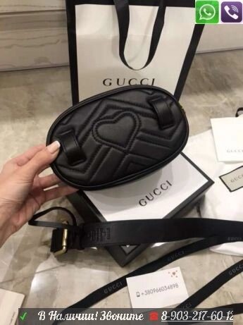 Gucci Marmont Сумка на Пояс Гучи Поясная Ремень Gucci от компании Интернет Магазин брендовых сумок и обуви - фото 1
