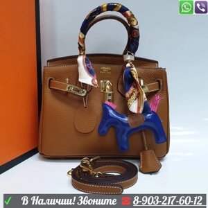 Hermes Birkin сумка с Брелком лошадка Зеленый