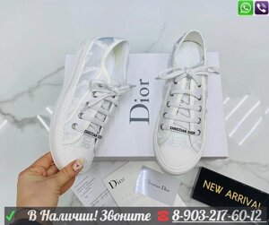 Кеды Christian Dior тканевые Зеленый