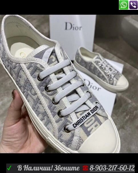 Кеды Christian Dior Walk'n'Dior от компании Интернет Магазин брендовых сумок и обуви - фото 1