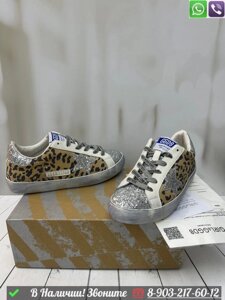 Кеды Golden Goose Superstar бежевые