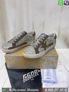 Кеды Golden Goose Superstar Серебристый