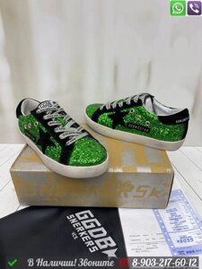 Кеды Golden Goose Superstar зеленые