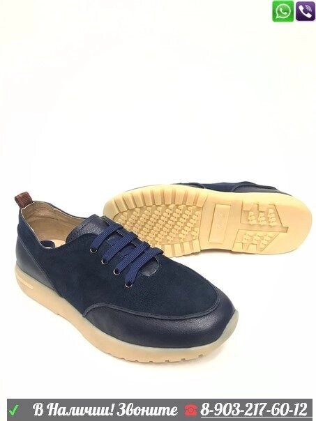 Кеды Loro Piana Soho Walk кроссовки мужские Синий от компании Интернет Магазин брендовых сумок и обуви - фото 1