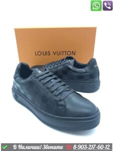 Кеды Louis Vuitton кожаные Графит