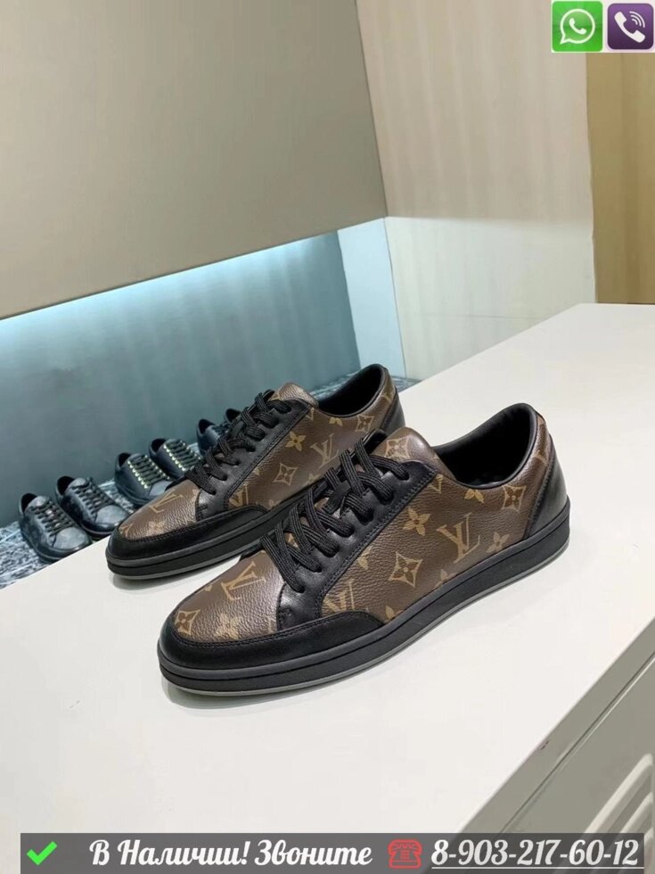Кеды Louis Vuitton Offshore коричневые от компании Интернет Магазин брендовых сумок и обуви - фото 1