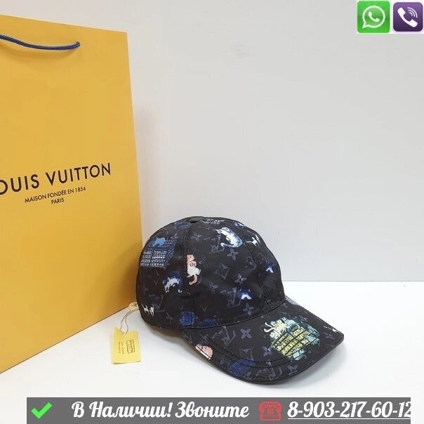 Кепка Louis Vuitton Monogram Essential Черный от компании Интернет Магазин брендовых сумок и обуви - фото 1