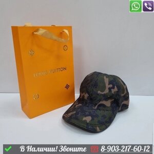 Кепка Louis Vuitton с логотипом Черно-белый