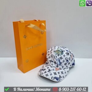 Кепка Louis Vuitton тканевая Голубой