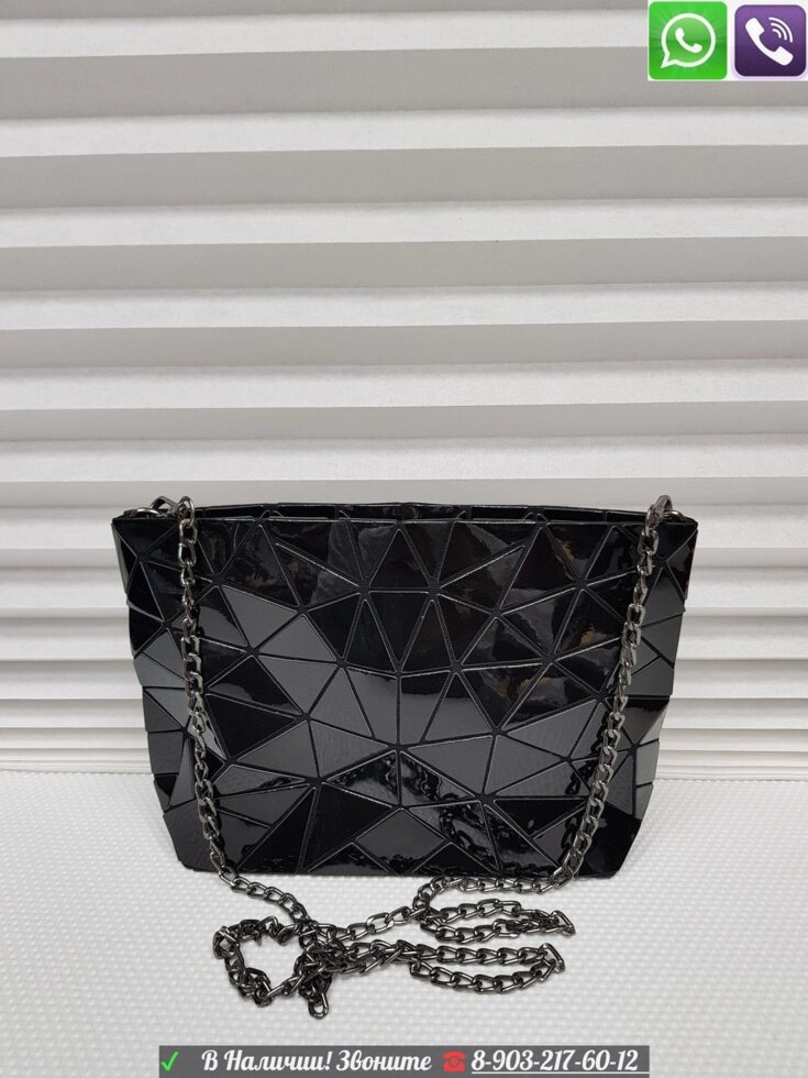 Клатч Bao Bao Prism Issey Tote Бао Бао Сумка пластик черная от компании Интернет Магазин брендовых сумок и обуви - фото 1