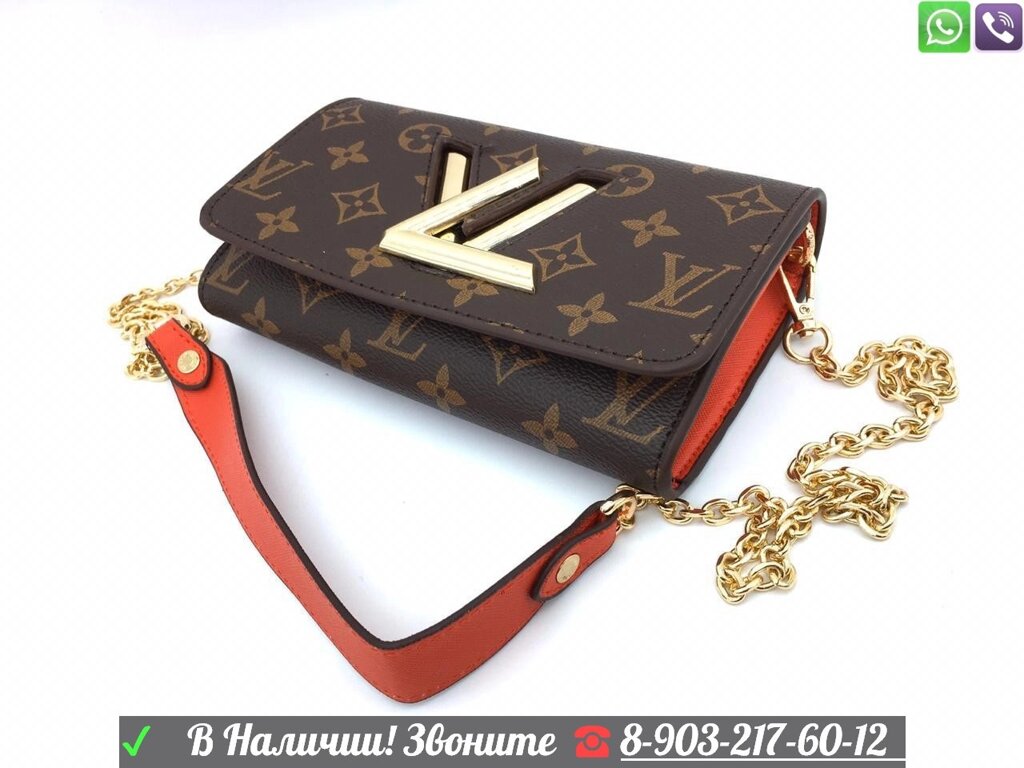 Клатч кошелек Louis Vuitton Twist mini LV от компании Интернет Магазин брендовых сумок и обуви - фото 1