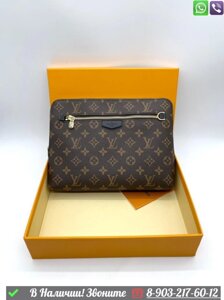 Клатч Louis Vuitton коричневый