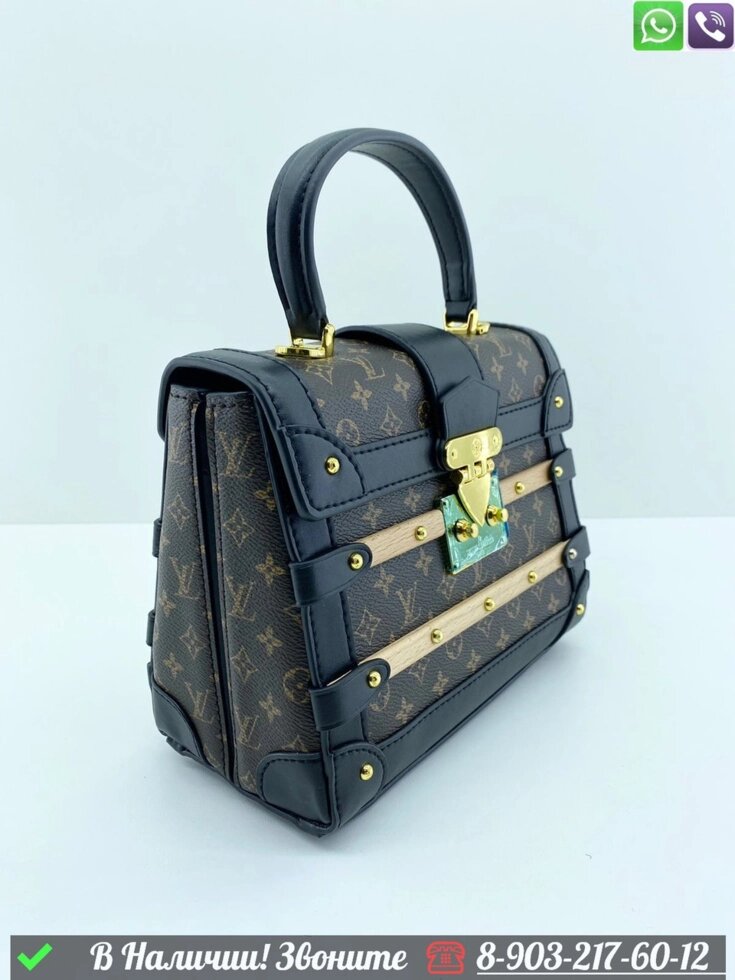 Клатч Louis Vuitton Trunk коричневый от компании Интернет Магазин брендовых сумок и обуви - фото 1