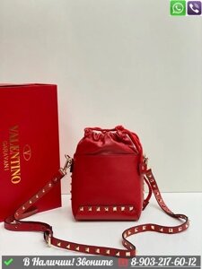 Клатч Valentino Rockstud Золотой