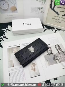 Кошелек Dior Voyager кожаный Черный