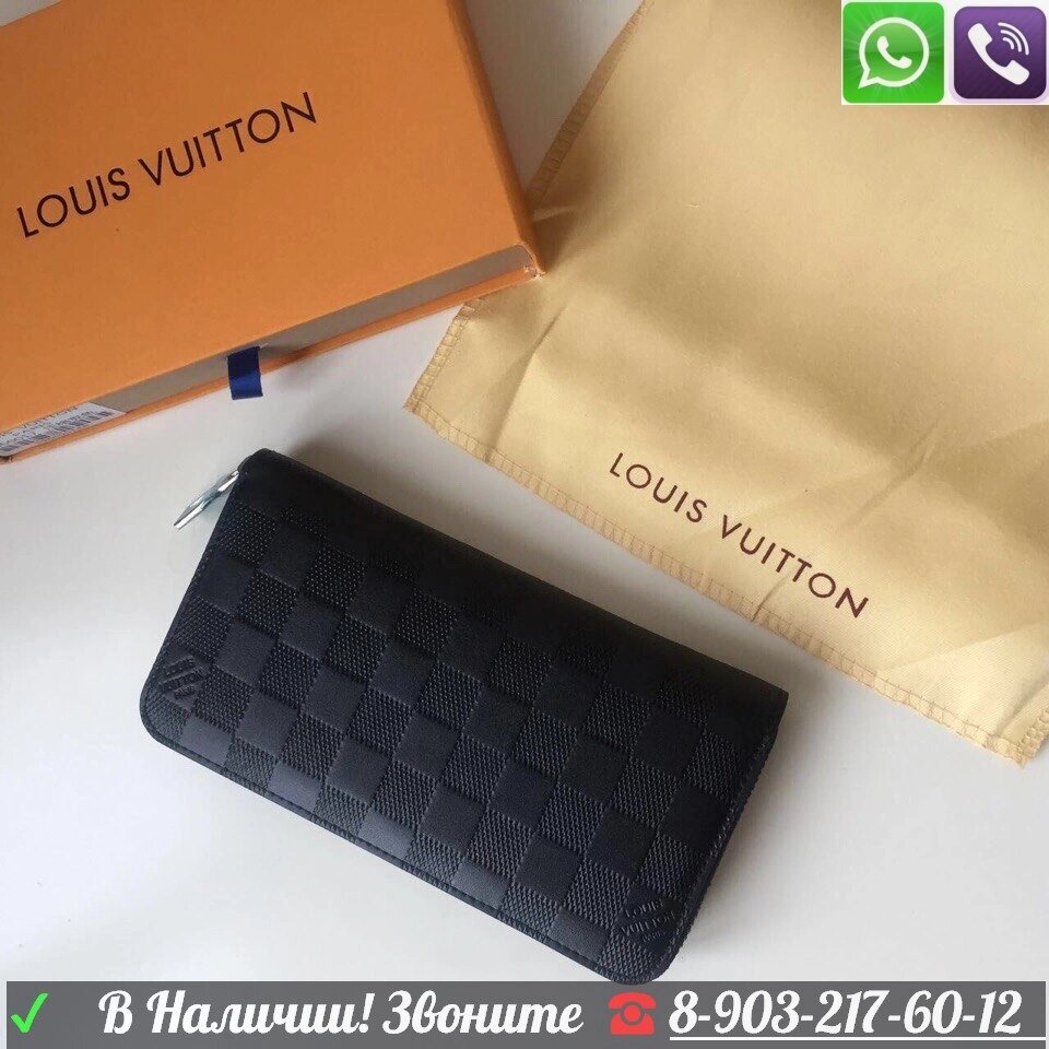 Кошелек   Louis Vuitton Черный LV Zippy Клатч от компании Интернет Магазин брендовых сумок и обуви - фото 1