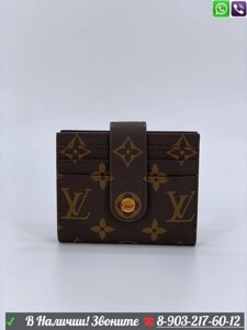 Кошелек Louis Vuitton Луи Виттон на кнопке