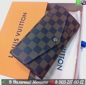 Кошелек Louis Vuitton Sarah c бордовым подкладом