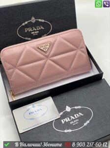 Кошелек Prada кожаный на молнии