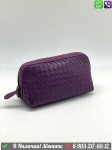 Косметичка Bottega Veneta Бордовый